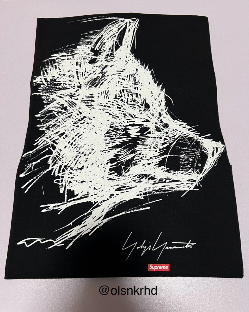 Supreme Yohji Yamamoto Scribble Wolf Tee XL