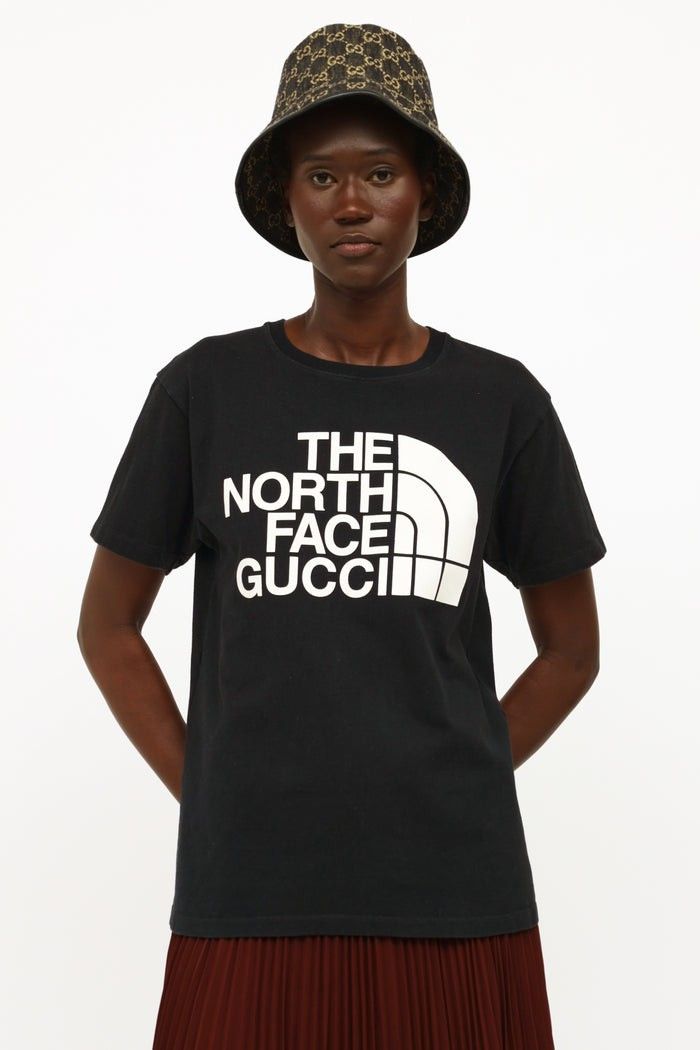 The North Face x Gucci TShirt Black Unisex Luxury Apparel on