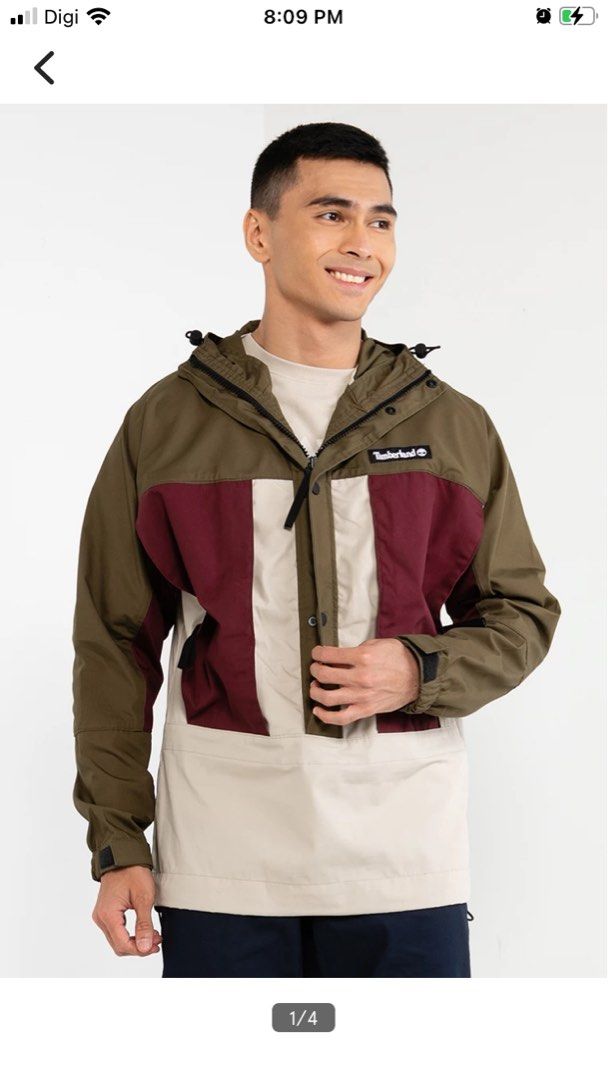 Timberland Anorak Jacket Men s Fashion Activewear on Carousell