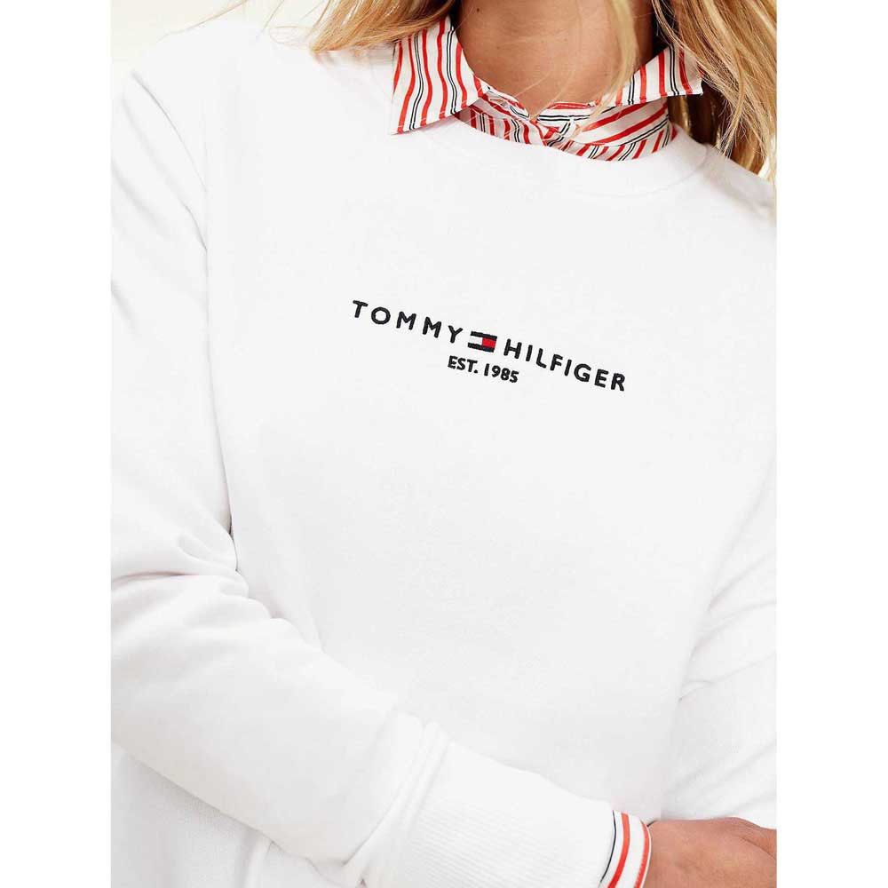 White tommy hilfiger sweatshirt womens shop