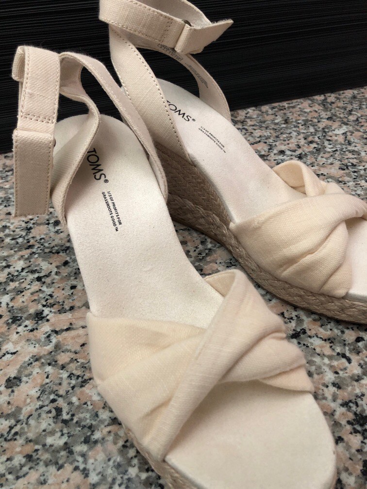 Toms espadrille wedge clearance sandals
