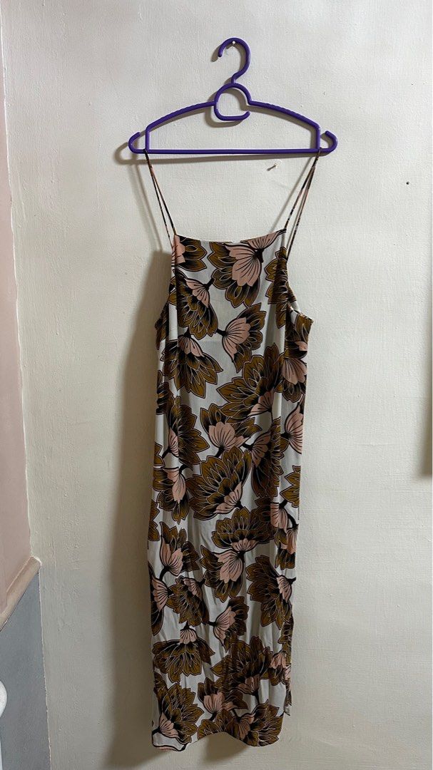 Topshop floral slip dress top
