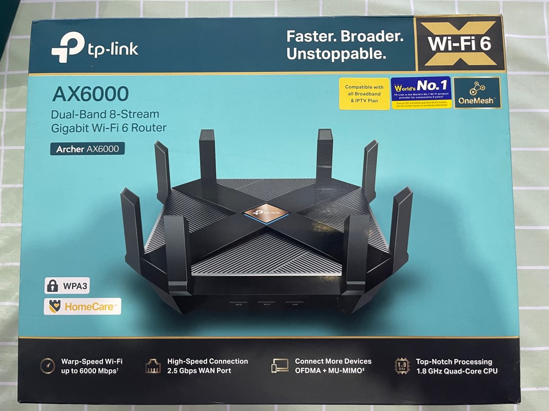TP Link AX6000 Router Computers Tech Parts Accessories TP Link AX6000 Router Computers Tech Parts Accessories