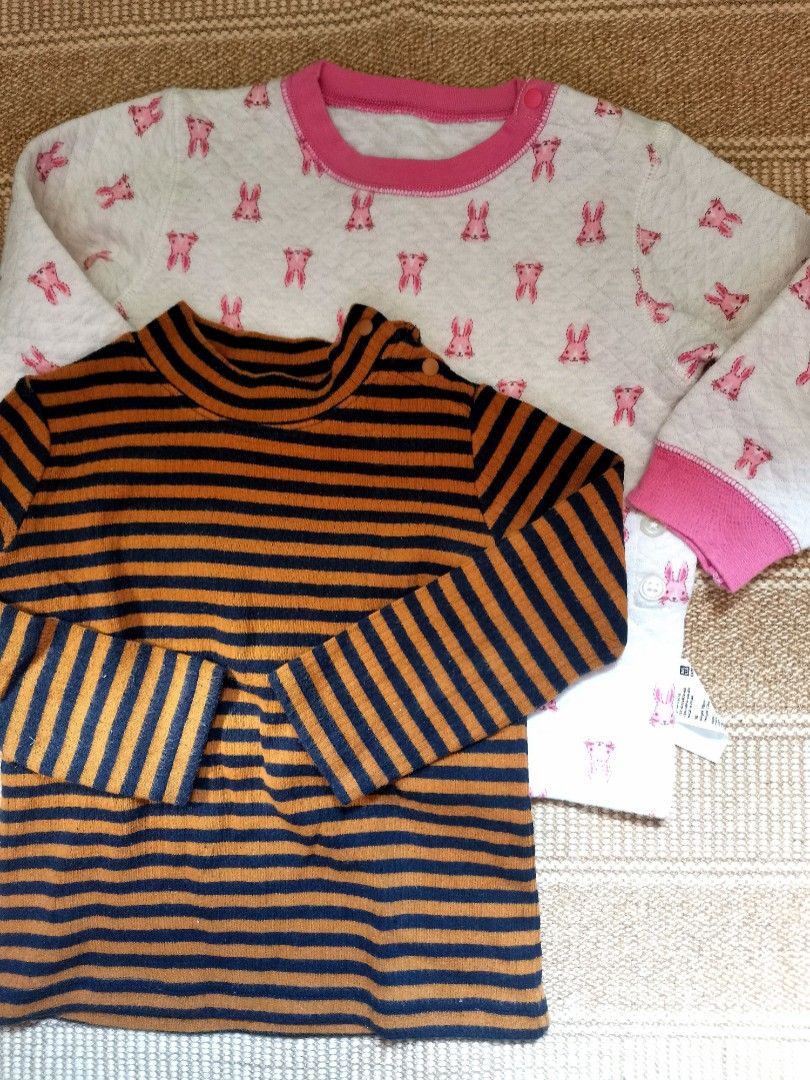 UNIQLO SET Size 90 (Category: Babies & Kids Fashion) located in Pasig City. Submitted by dehoarding (Listing ID 1274701158, Image 1). Description: Price for the two In excellent condition Fits 1-3 yo approx.