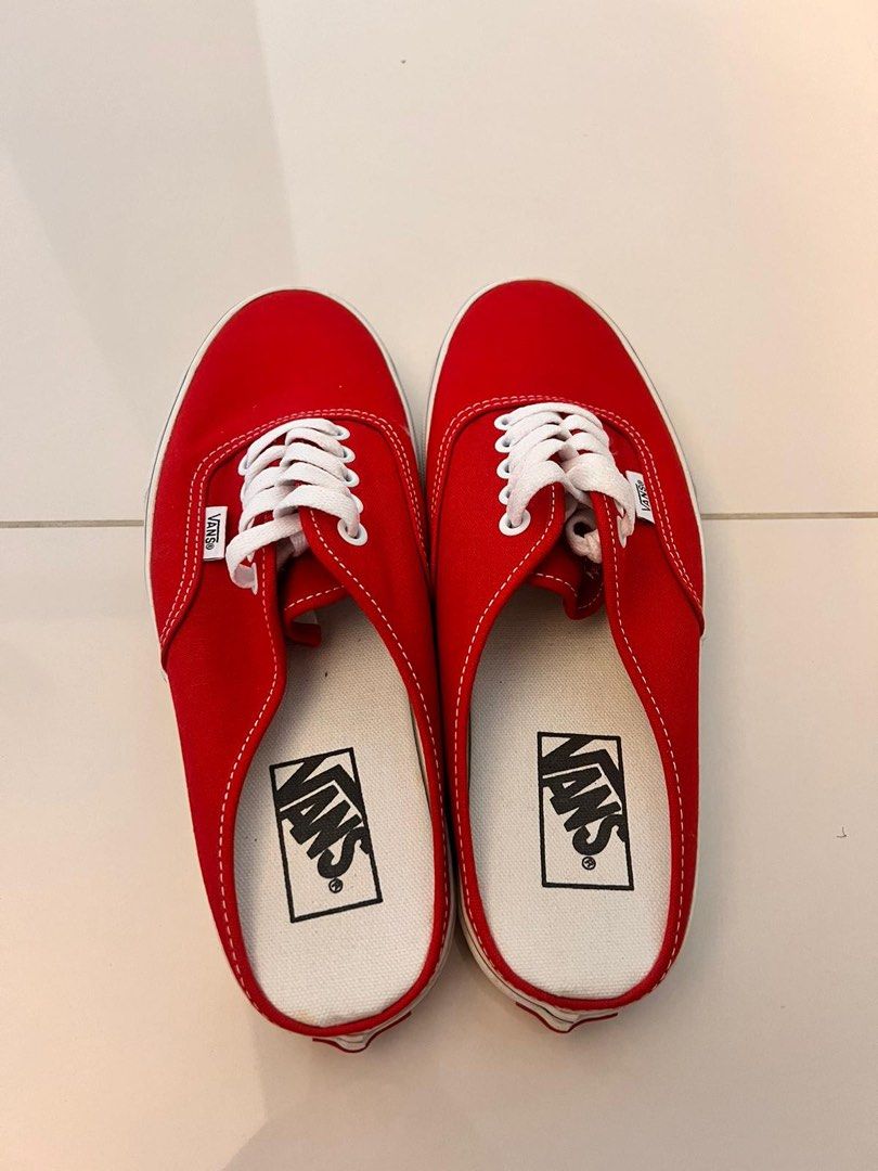 Red vans size 8 outlet