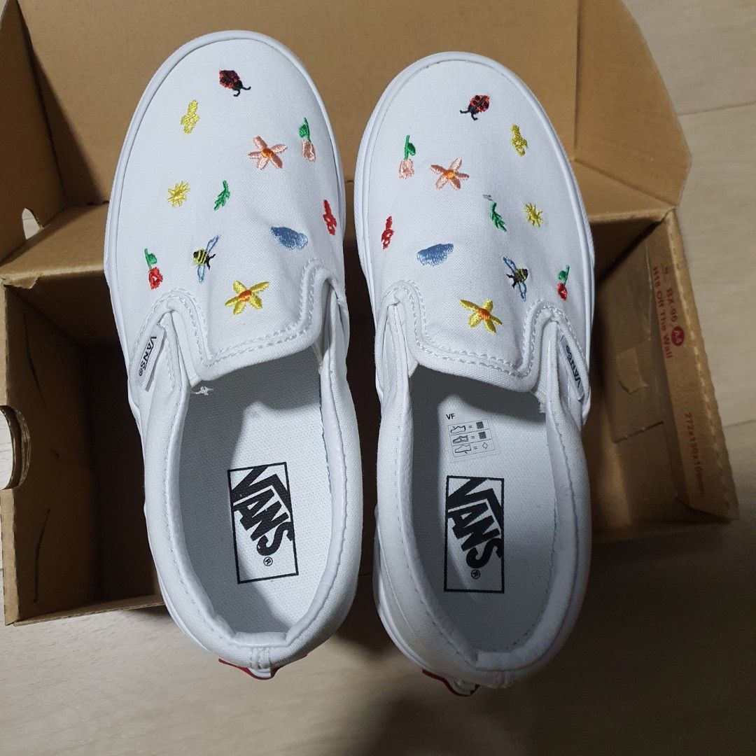All white vans kids top