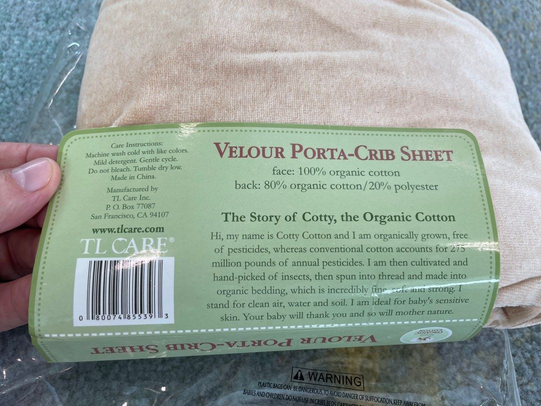 Velour crib shop sheet