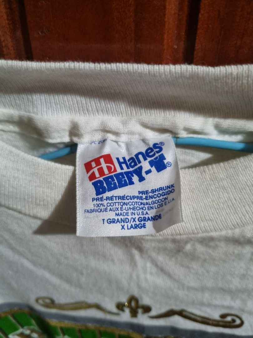 90'S Hanes BEEFY-T Advertising T-shirt, Men's XL size, Vintage cotton Charcoal Vintage Second Hand main image 1
