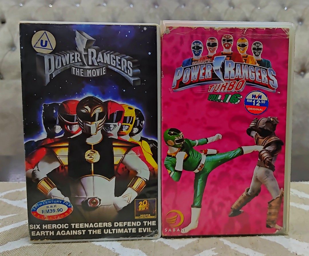 VINTAGE 1995 & 1997 VHS TAPE POWER RANGER MMPR THE MOVIE RM45 VHS
