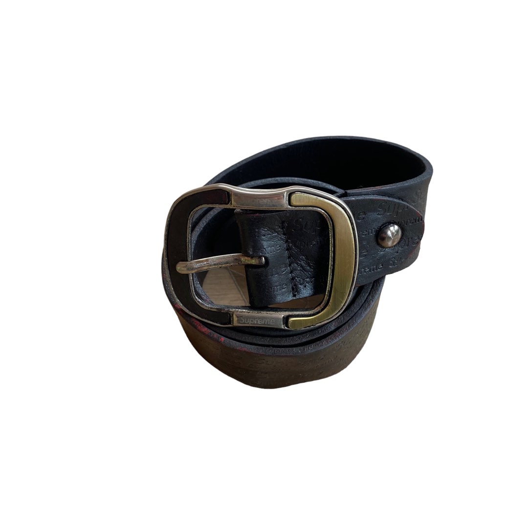 Supreme leather belt new arrivals