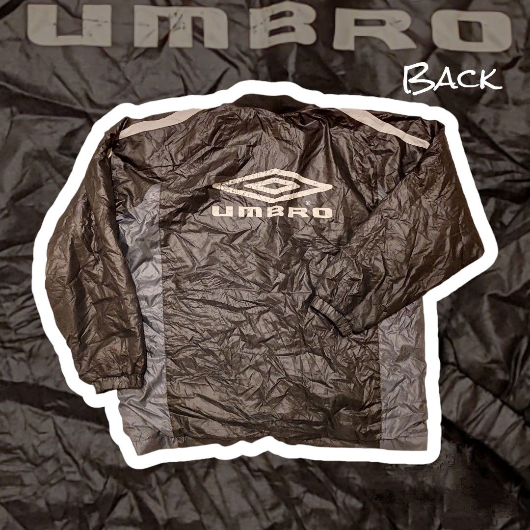 Vintage Umbro Sweatshirt (Category: Coats, Jackets and Outerwear) located in Quezon City. Submitted by timo12 (Listing ID 1274712716, Image 2). Description: Size Large to XL Has minor crack prints at the back logo but still in good condition. Meetup along Quezon Ave or lalamove QC area Shipping is yours.
