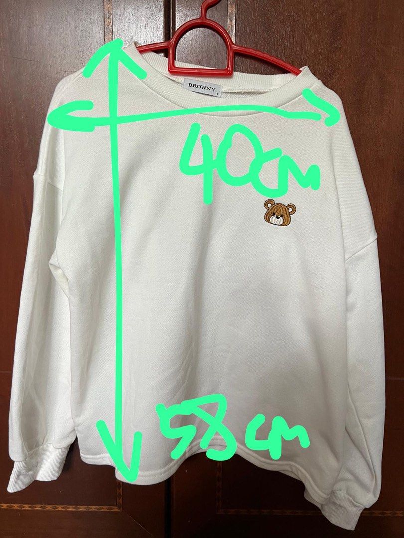 White cheap bear hoodie