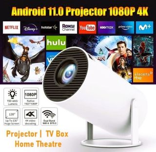  YABER Y21 Native 1920 x 1080P Projector 8500L Upgrad Full HD  Video Projector, Support 4k & Zoom, Home & Outdoor Projector Compatible  with Stick, HDMI, VGA, USB, iPhone, Android, Laptop, PS4 