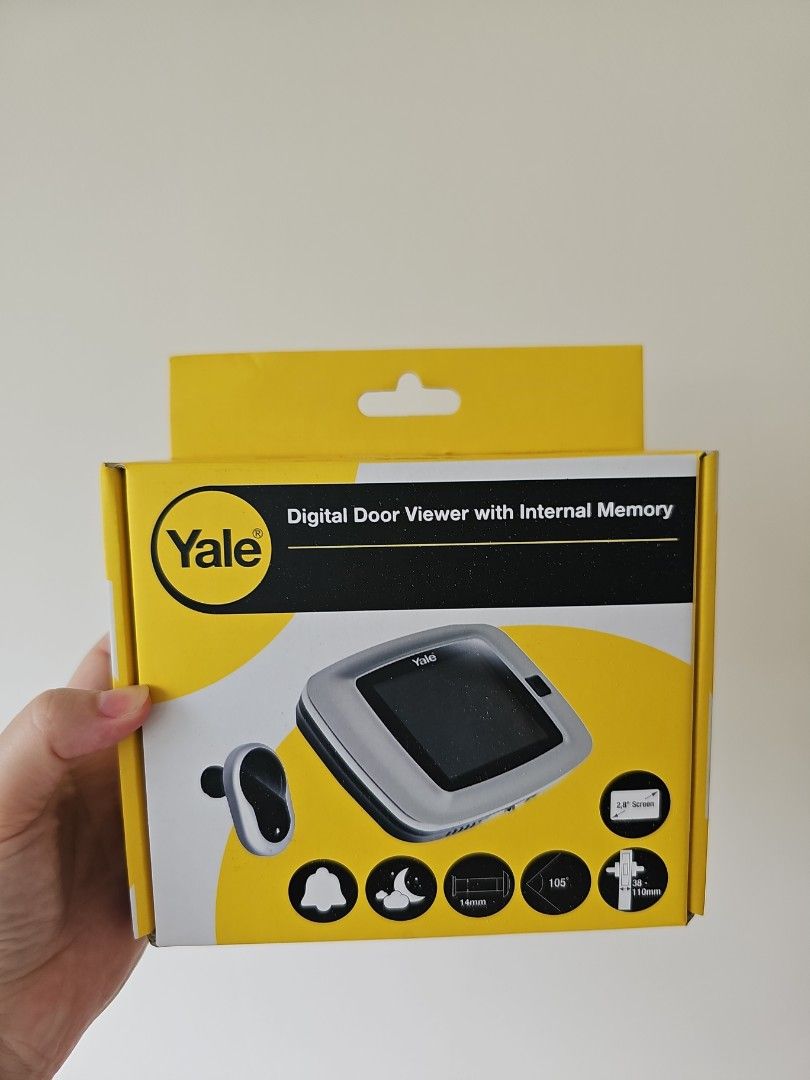Yale Digital Door Viewer with Internal Memory, Furniture & Home Living
