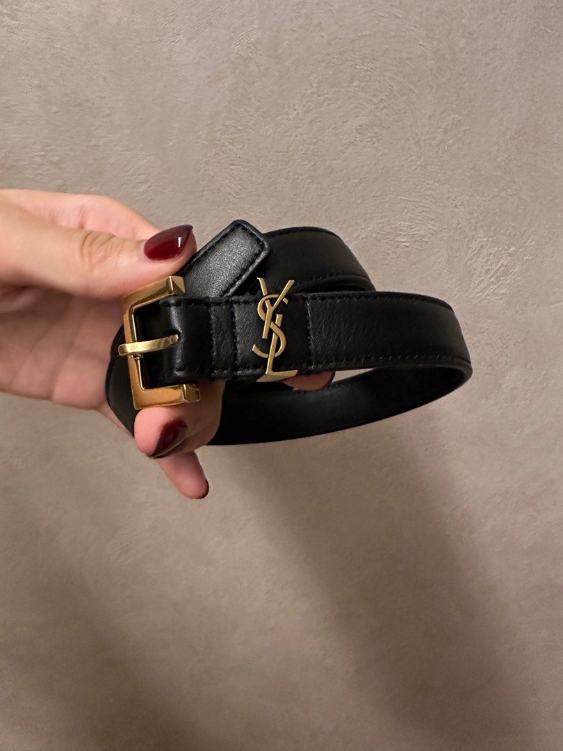 Ysl gold belt shop