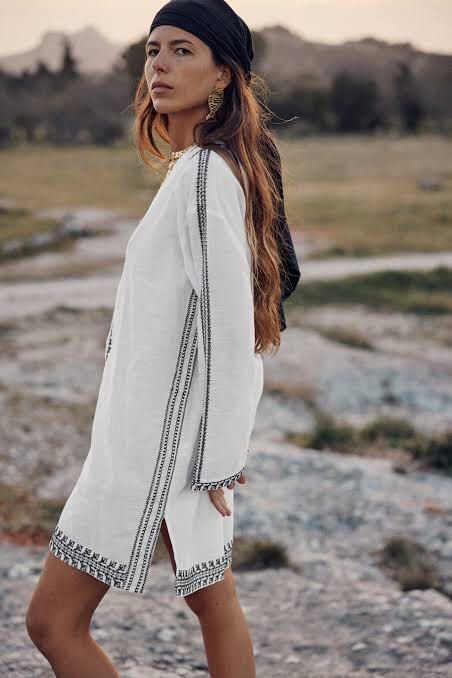 Zara white tunic dress cheap