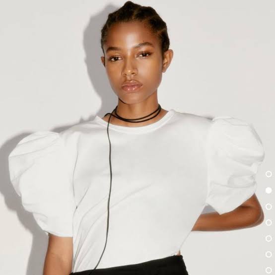 ZARA puff sleeve blouse, Women's Fashion, Tops, Blouses on Carousell