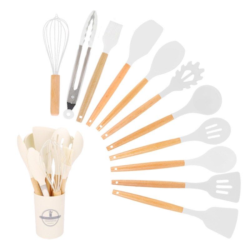 Set 12 Utensilios De Cocina Silicona Calipso Simplit— Melollevo