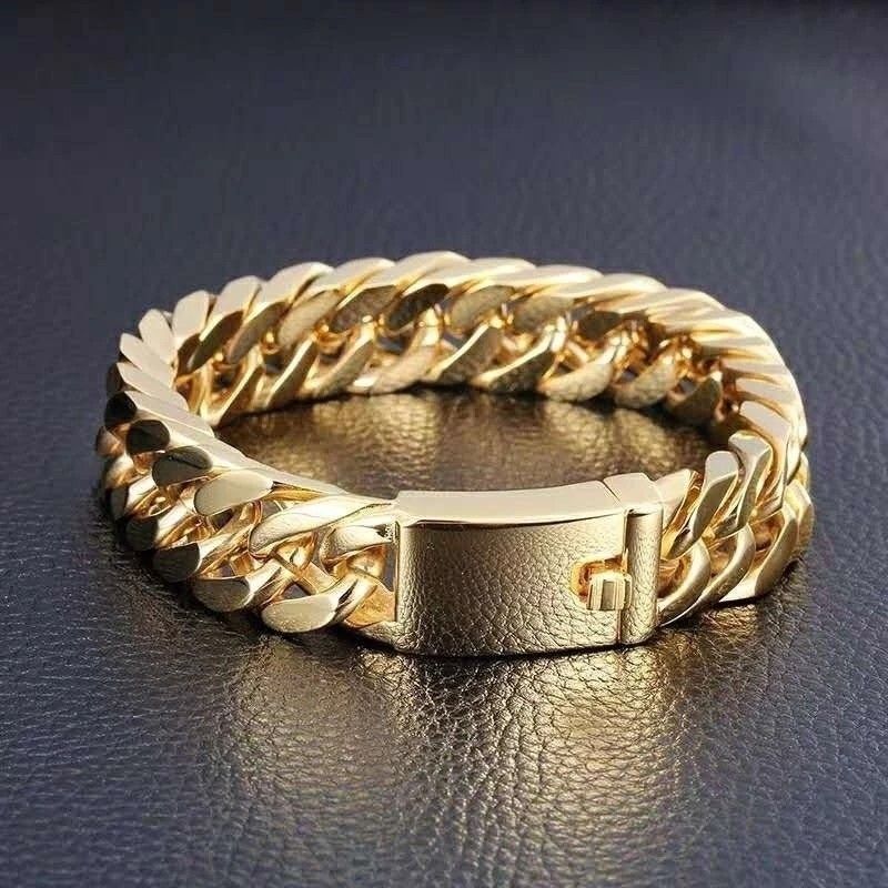 Mens gold new arrivals bracelets 18k