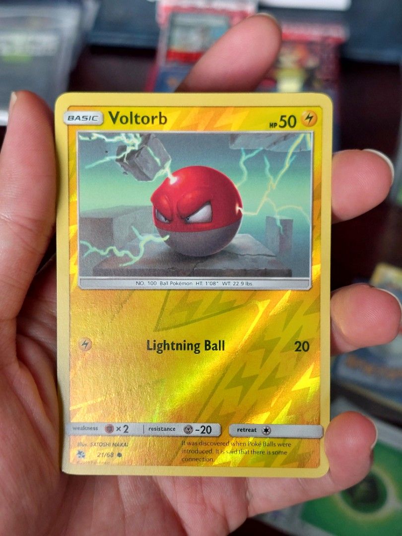 2019 Pokemon TCG Sun And Moon Hidden Fates Voltorb Reverse Holo Card, Hobbies & Toys, Toys & Games on Carousell 2019 Pokemon TCG Sun And Moon Hidden Fates Voltorb Reverse Holo Card, Hobbies & Toys, Toys & Games on Carousell