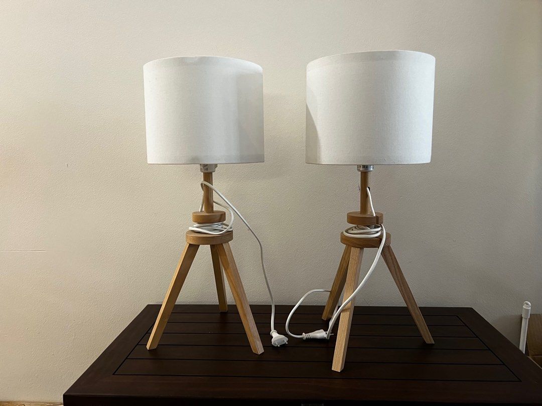 LAUTERS Table lamp, ash/white - IKEA