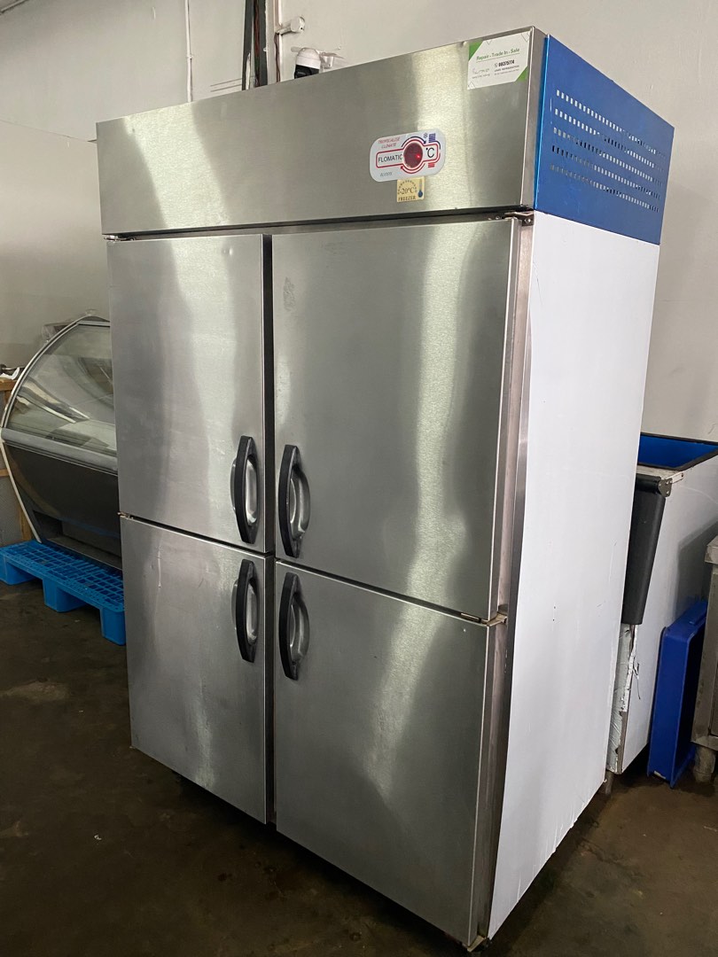 4 Door Upright freezer. Commercial freezer. Blower cooling. Free