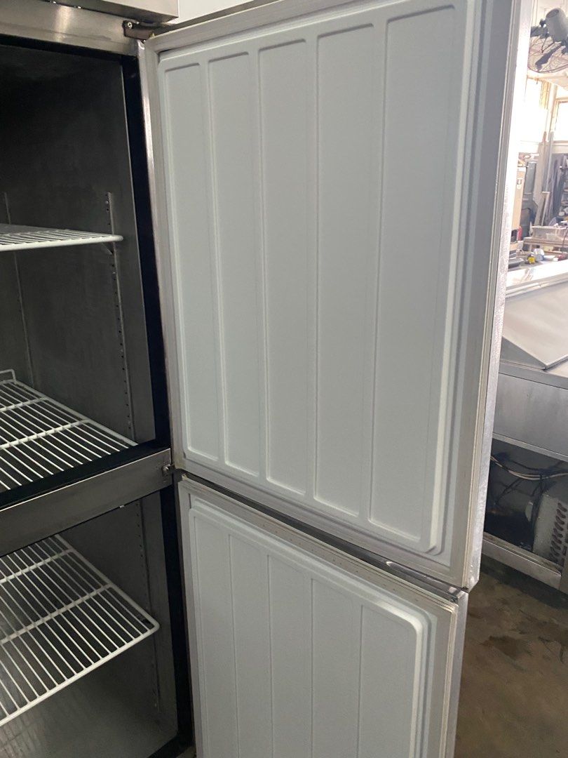 4 Door Upright freezer. Commercial freezer. Blower cooling. Free