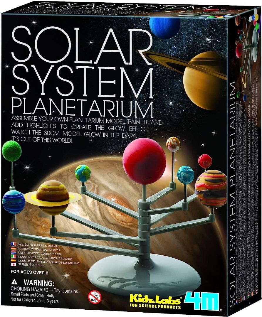 Solar System for Kids Science Experiments Model Building Kit, Glow in The  Dark Paint Crafts Stem Projects for Kids Ages 8-12 Educational Learning  Toys Gifts for Girls & Boys, 8 Planets 