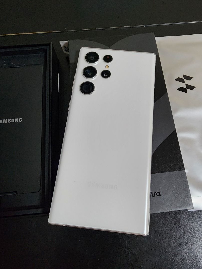 95% New 港行白色三星Samsung Galaxy S22 Ultra 5G 12G + 256GB WHITE 