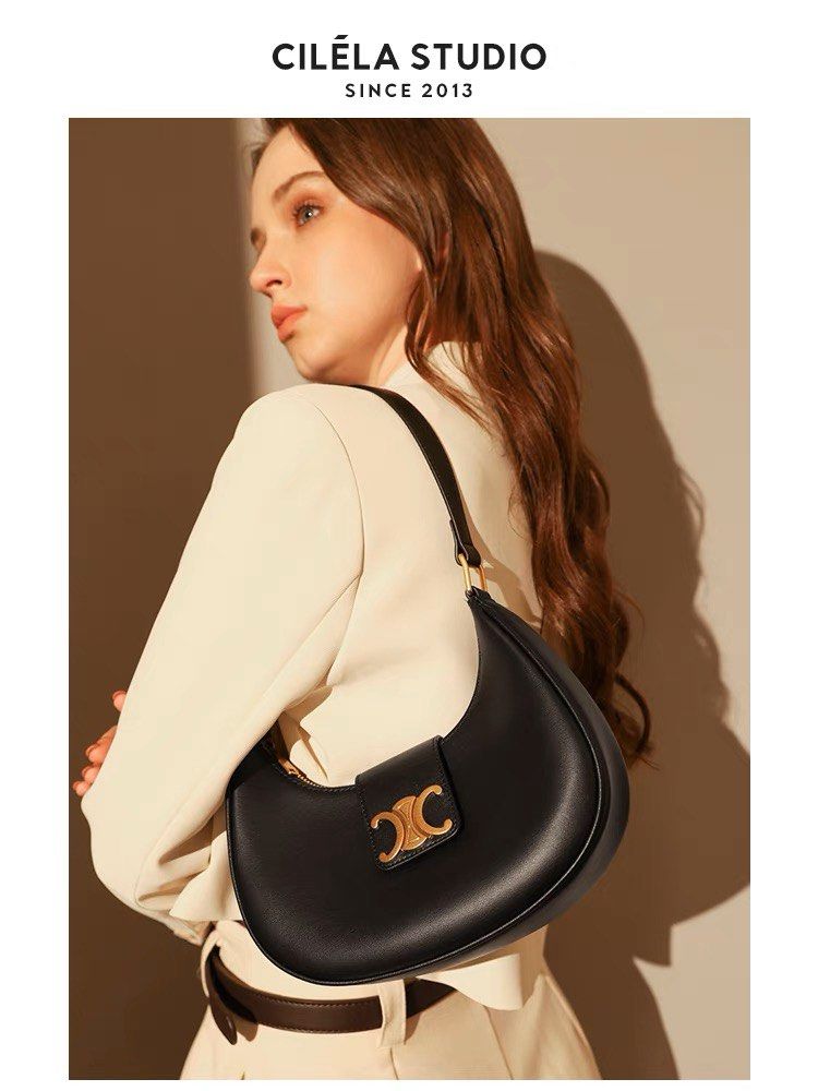 Cilela leather shoulder top bag