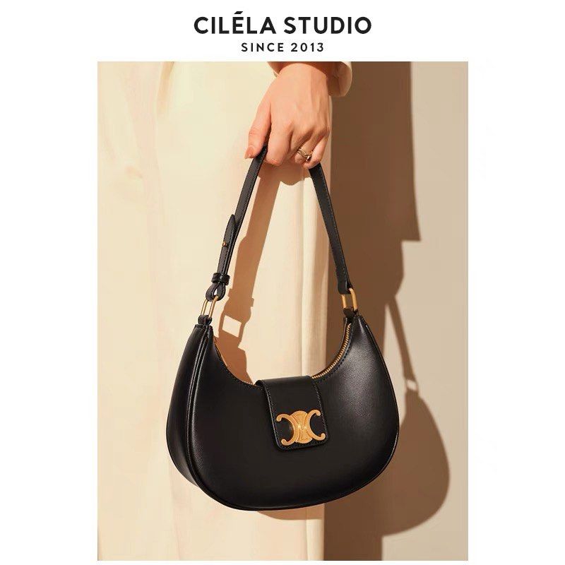 Cilela leather shoulder top bag