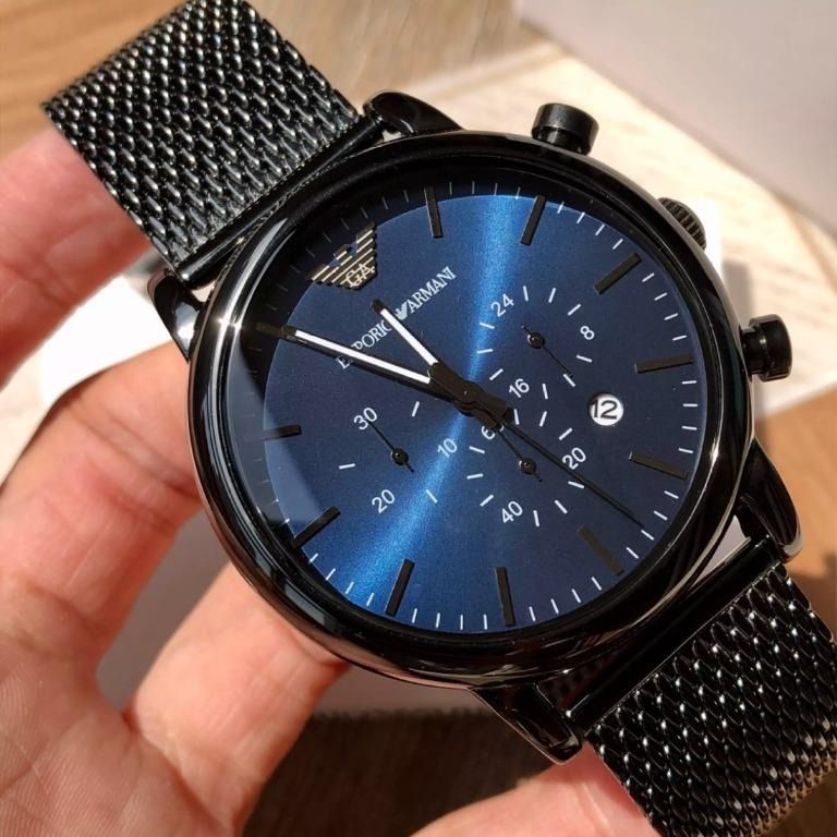 Watches offer⚡ YEAR Chronograph & Gunmetal Men\'s NEW Accessories, Stainless AR1979 Carousell on Fashion, ⚡ Armani Mens Watch, Exclusive Emporio Watches