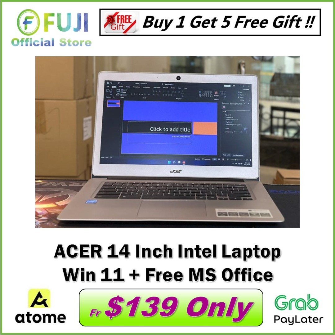 Acer 14 Inch Win 11 Laptop Best For School SSD Drive Free MS