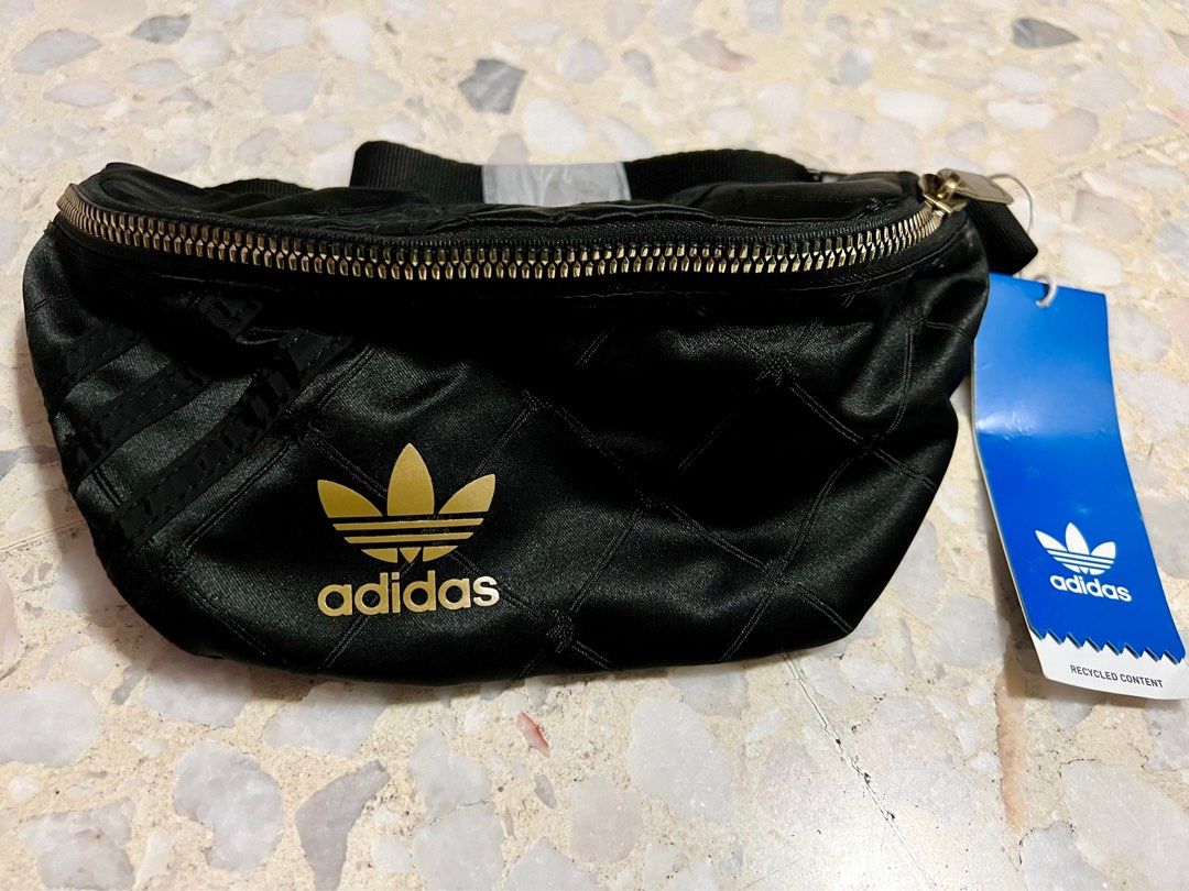 Adidas originals black & gold waist pack online