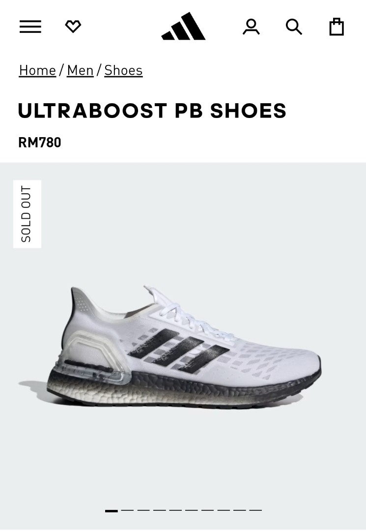 adidas Ultra Boost PB White Black