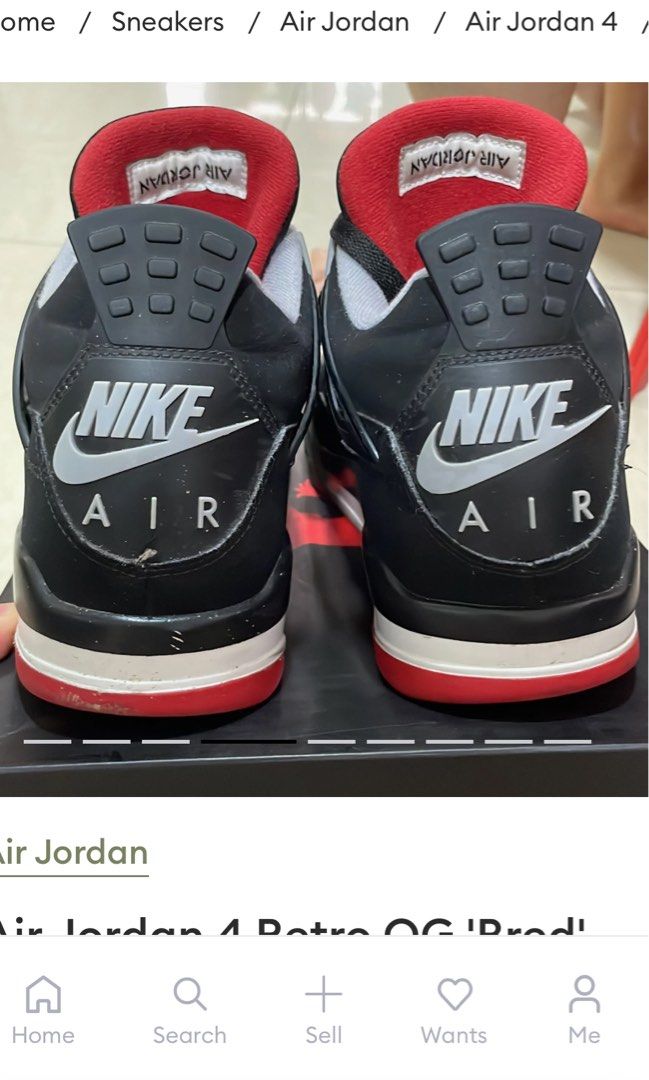 fake jordan 4 bred 2019