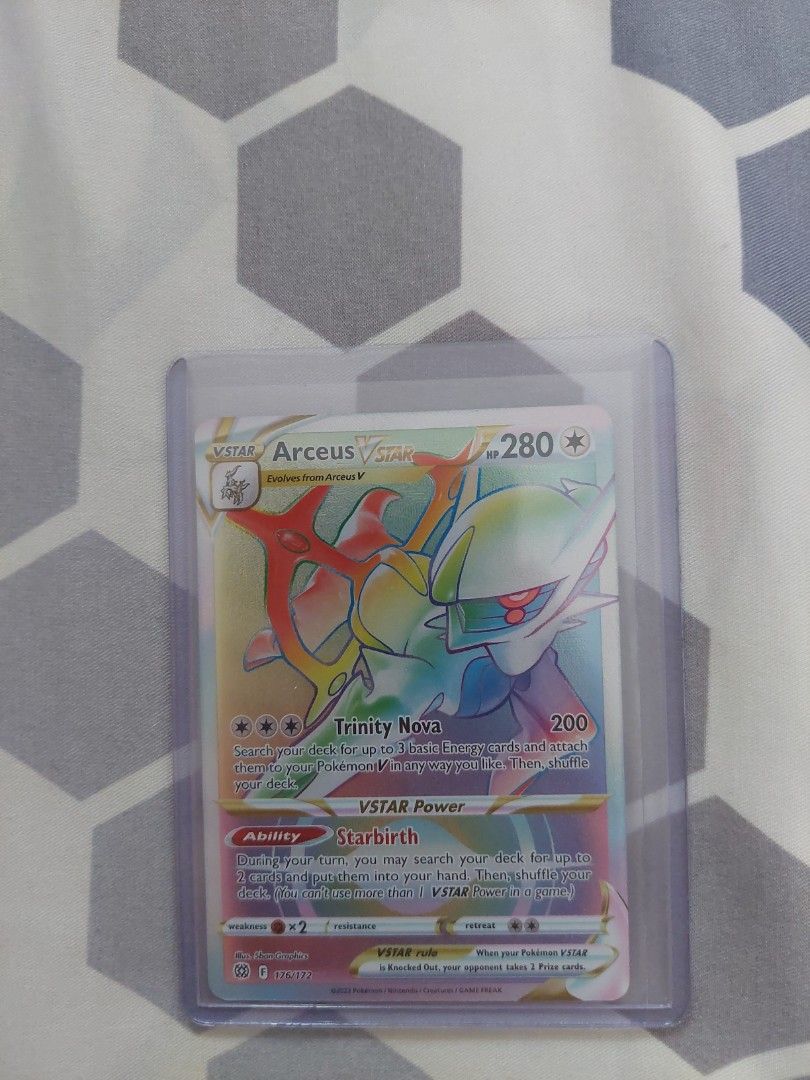 arceus pokemon card vstar rainbow rare Rare, Toys & Collectibles, Trading Cards, Raw Singles on Carousell you may search your deck for up to 2 cards and put them into your hand Arceus VSTAR | Brilliant Stars