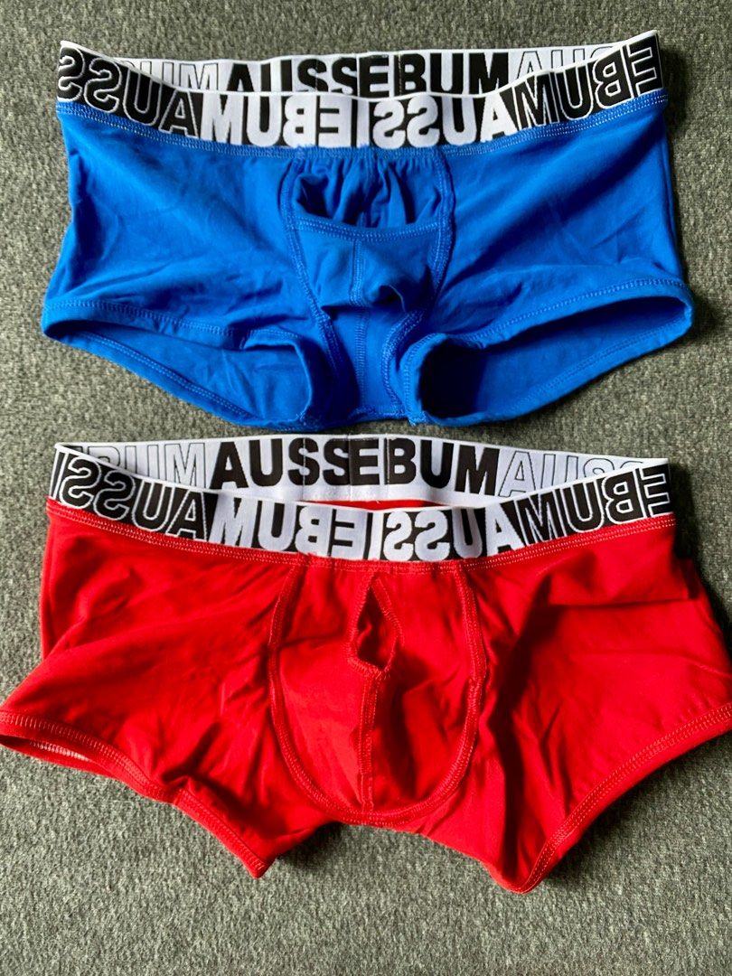 AUSSIEBUM 2 Pieces Low Cut Square Trunks (Original, NIB), Men's Fashion,  Bottoms, New Underwear on Carousell
