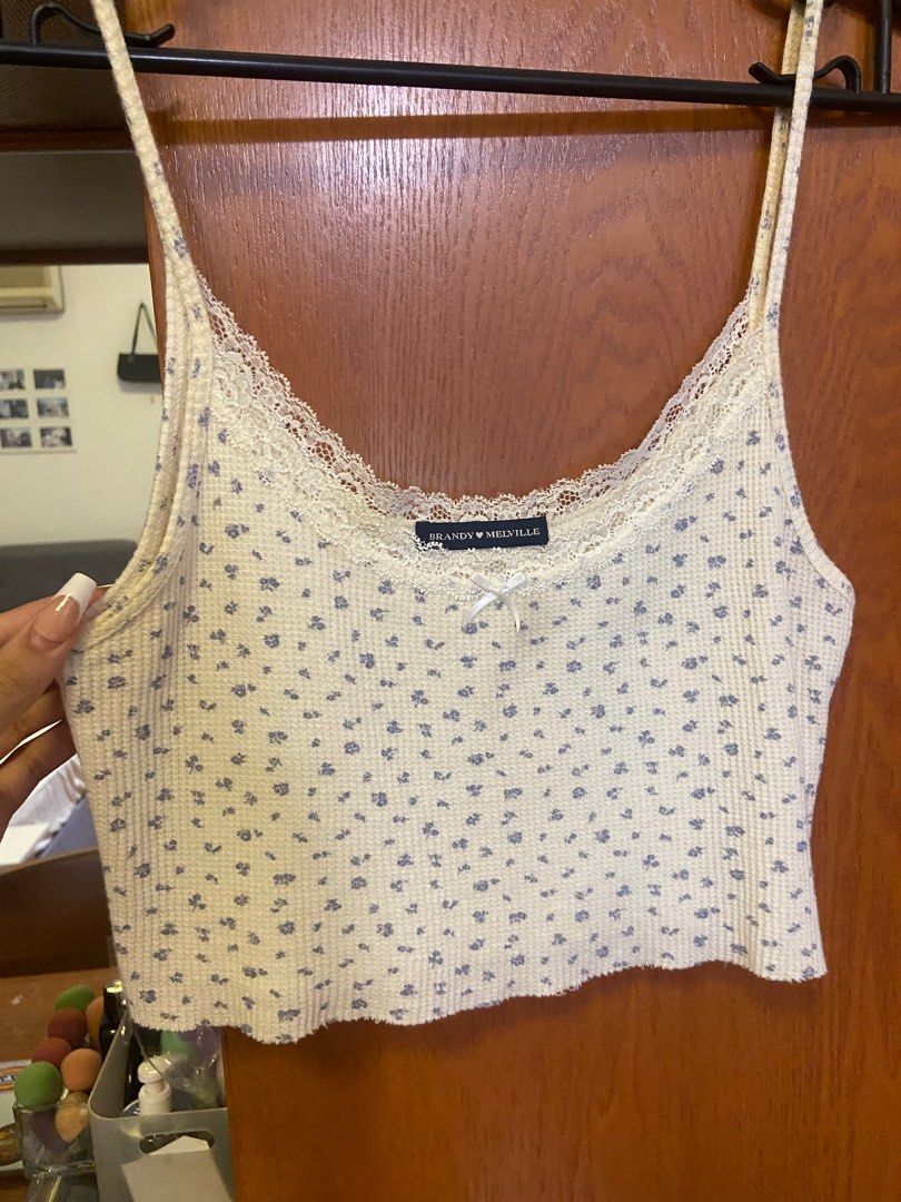 Brandy Melville Amara Lace Hearts Tank