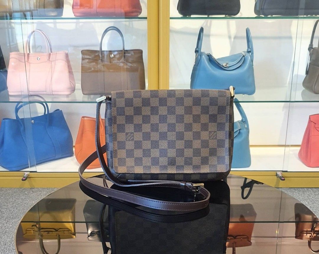 Authentic L .v Musette Tango Damier Ebene Crossbody Bag Luxury