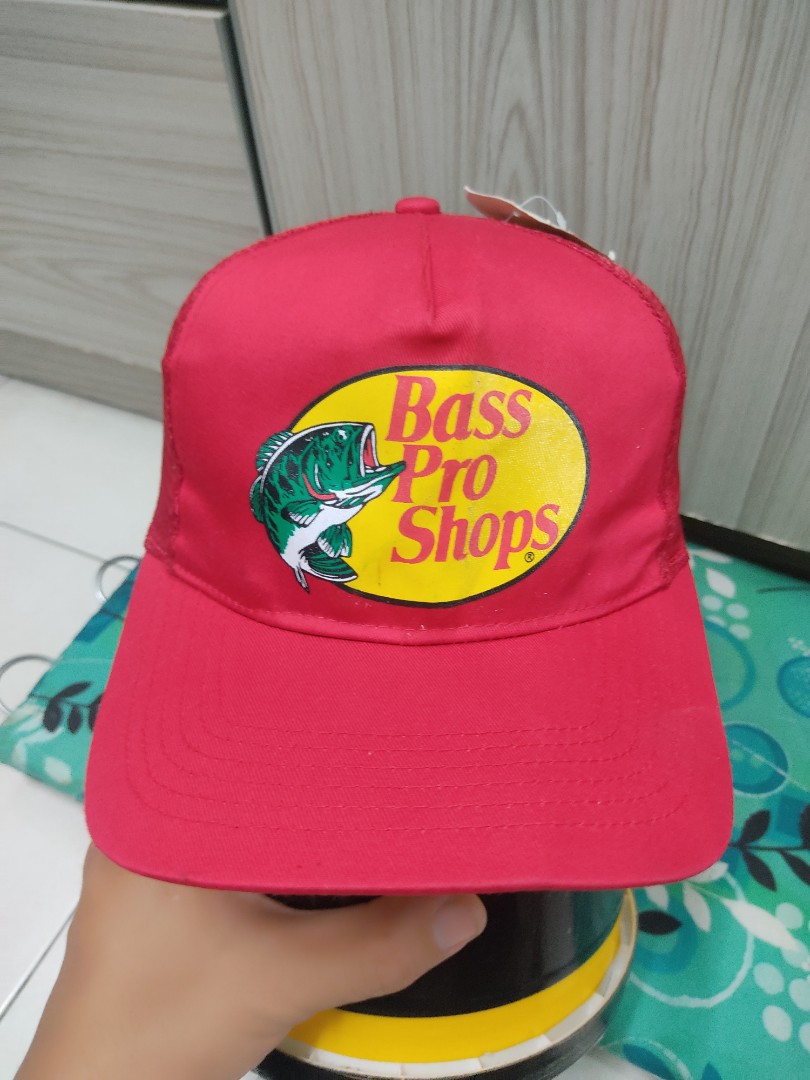 BASS PRO SHOP TRUCKER CAP HAT TOPI, Men's Fashion, Watches