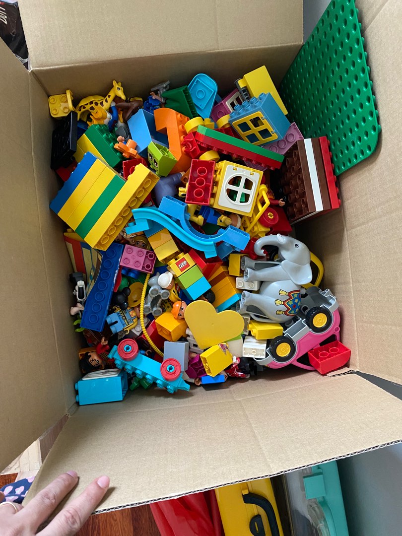Big box of Lego duplo Hobbies Toys Toys Games on Carousell