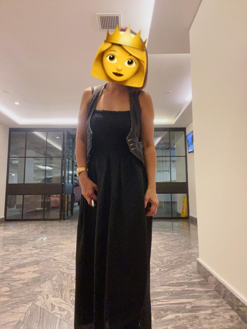 Used Once! Or Brand New- Black Maxi Dress with side slit from Bali ...