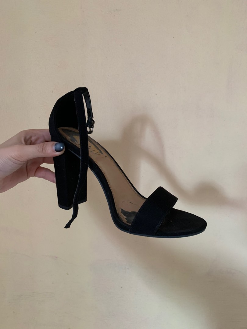 Brash Black Heels Fesyen Wanita Sepatu di Carousell