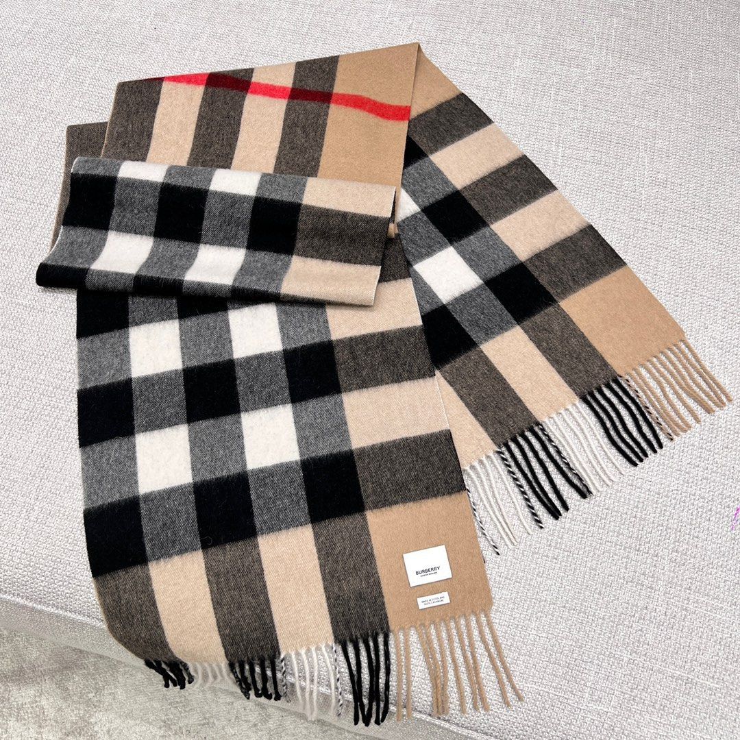 Tan burberry sale scarf