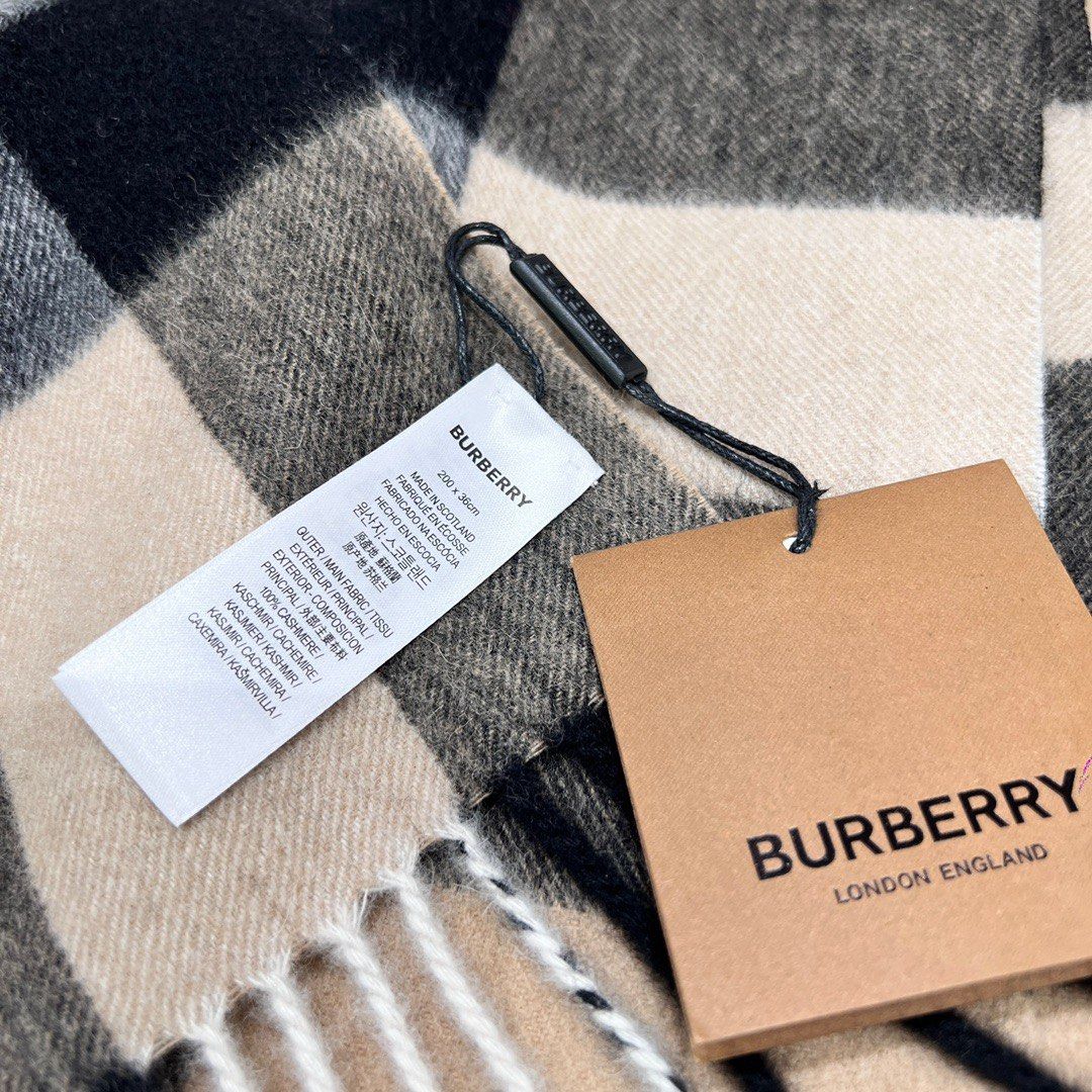 Burberry scarf label authentic best sale