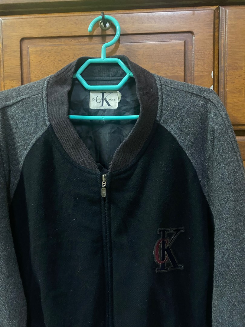 Calvin klein store varsity jacket