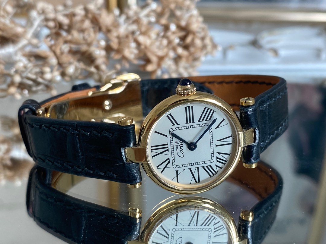 Cartier Round Roman Ladies Watch