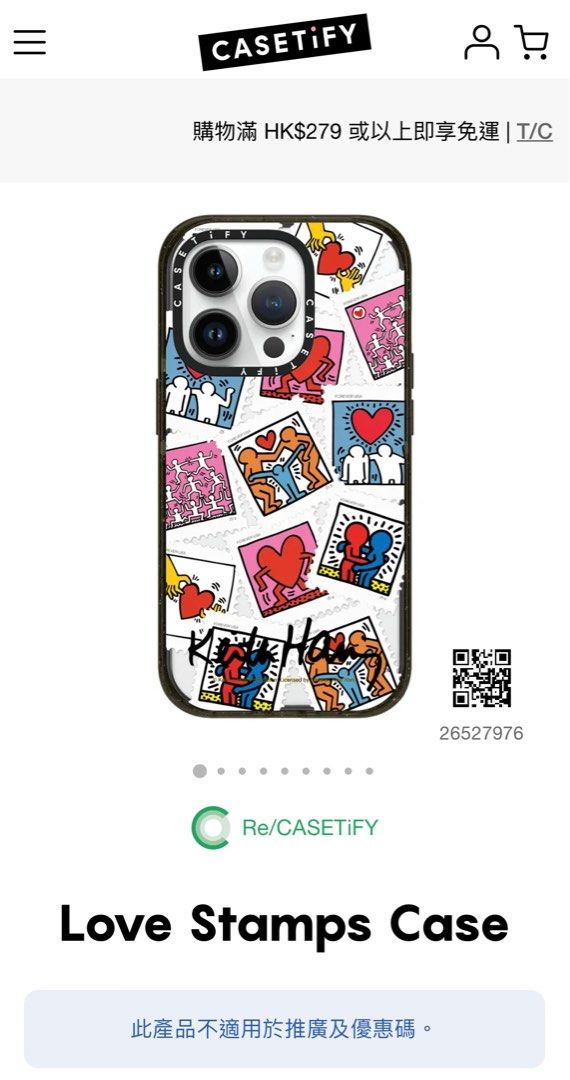 Casetify Keith Haring iPhone 14 pro, 手提電話, 電話及其他裝置配件, 手機套及手機殻 Carousell