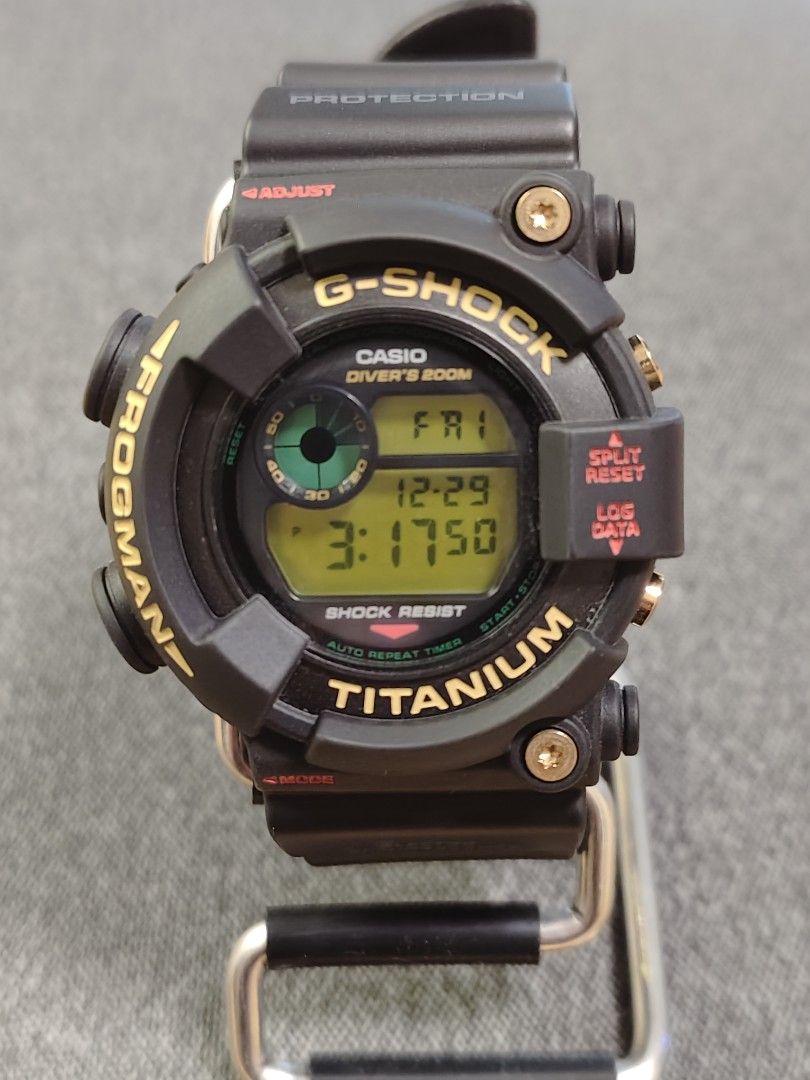 Casio G-Shock DW-8201NT Frogman 二代蛙人(7週年蛙), 名牌